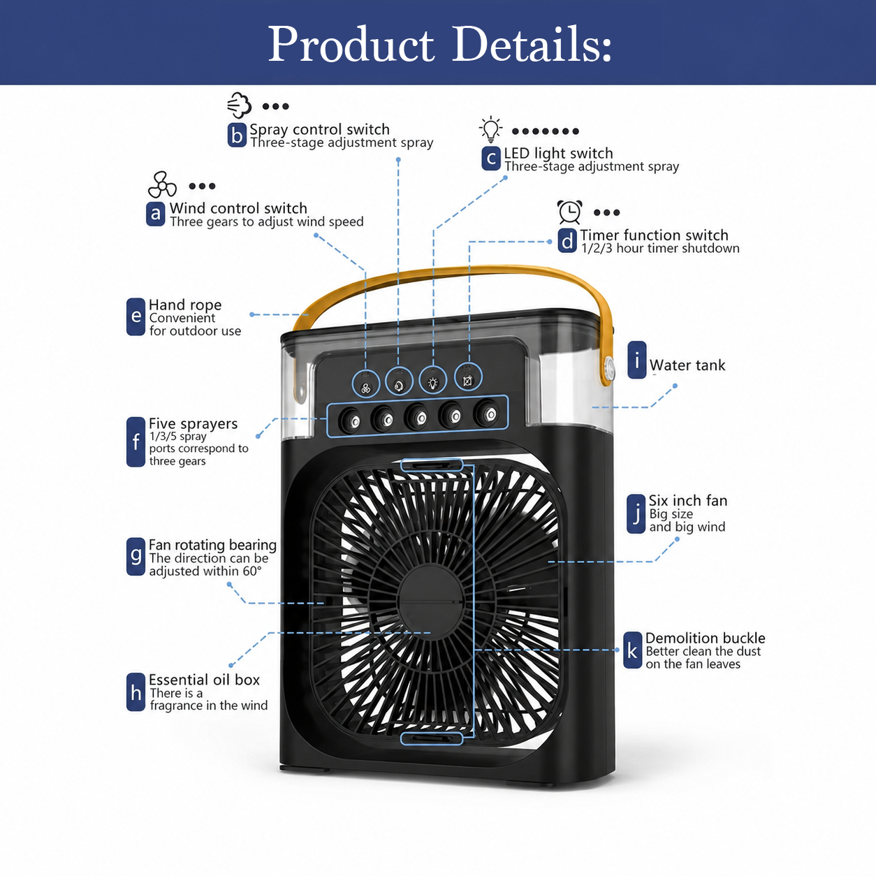 Cool Drop Portable Fan
